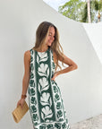 OMIKA Maggie Midi Dress Gwenn Palm