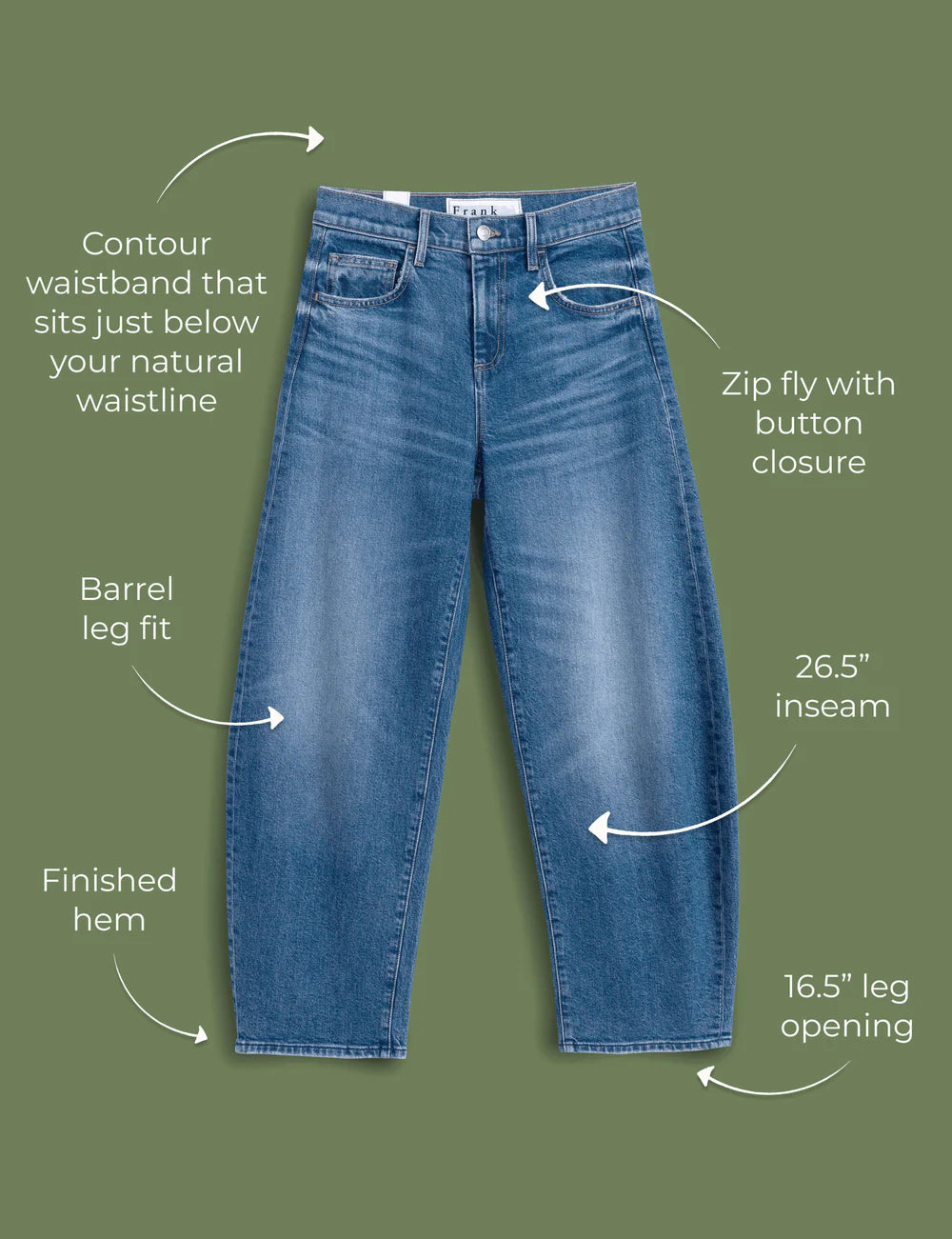 FRANK &amp; EILEEN Brennan Barrel Jean 1978 Wash