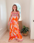 WALKER & WADE Giselle Dress Orange Palm