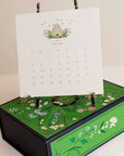 KAREN ADAMS Classic 2025 Desk Calendar w/ Gold Easel