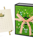 KAREN ADAMS Classic 2025 Desk Calendar w/ Gold Easel