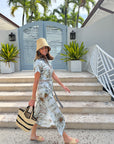 OMIKA Amira Maxi Dress Diya Powder