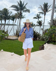 FRANK & EILEEN Eileen Button Up Blue/Light Blue Check