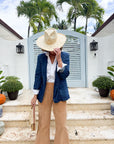 FRANK & EILEEN Madeline Patch Pocket Pant Camel Courduroy