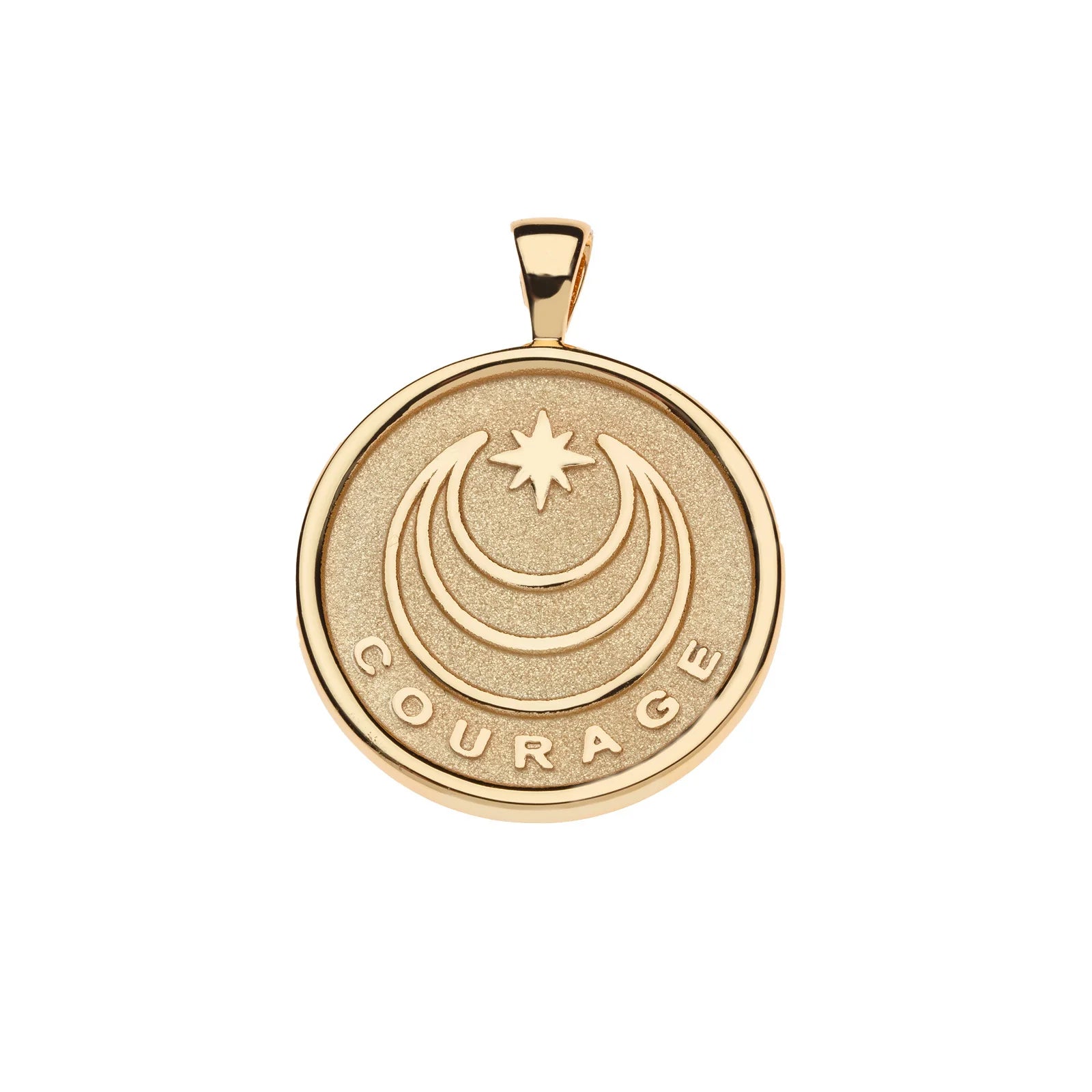 JANE WIN Courage Year of the Horse Original Coin on Drawn Link Chain