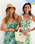 FRAE The Dody Maxi Dress Mint Green Tile