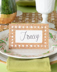 Rattan Weave Place Card Set/12