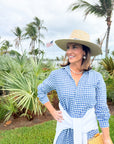FRANK & EILEEN Rory Shirtdress Blue Check