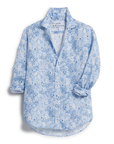 FRANK & EILEEN Eileen Relaxed Button-Up Shirt Blue Floral