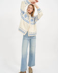 MAREA Elin Sweater Blue/Ivory