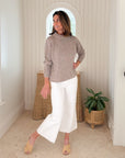FRANK & EILEEN Montecito Sweater Sandstone