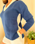 HIHO Janie Sweater Twilight w/ Cream