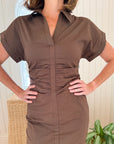 FRAICHE Sophia Dress Espresso