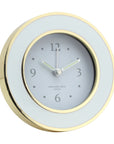 ADDISON ROSS White Gold Alarm Clock