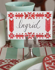 Fair Isle Place Cards Set/12