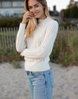 MAREA Pointelle Sweater Ivory