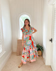 HUNTER BELL Aurora Dress Amalfi Tiles