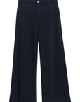 FRANK & EILEEN  Riley Wide Leg Sweatpant British Royal Navy