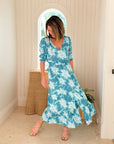 WALKER & WADE Eliza Dress Teal Azalea