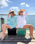LADY CAPTAIN Eyelet Captain Shirt Ivory