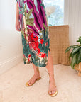 WALKER & WADE Tulum Dress Purple Jungle