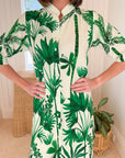 WALKER & WADE Day Break Dress Green Bali Jungle