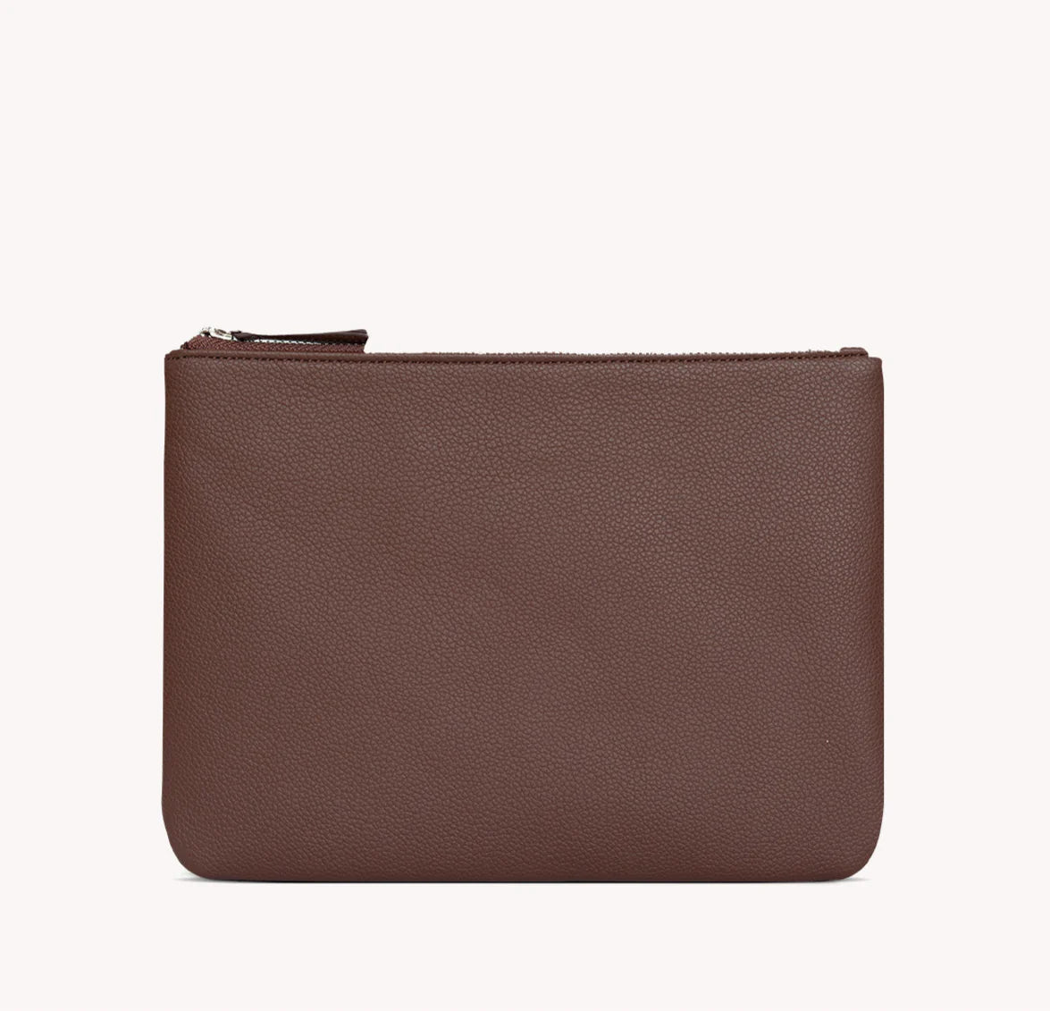 Vegan Leather Zipper Pouch Large