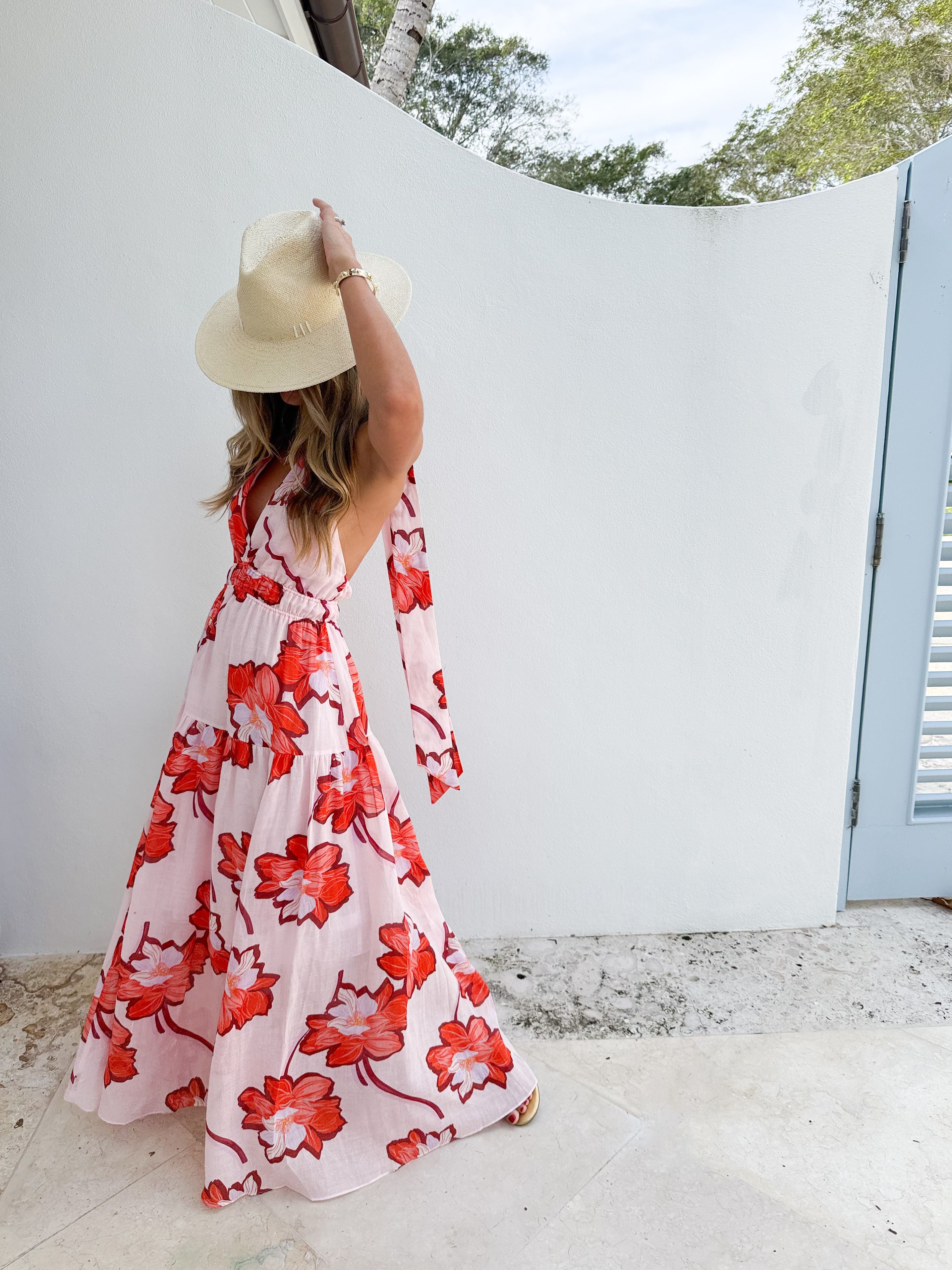 KIVARI Lani Halter Maxi Dress