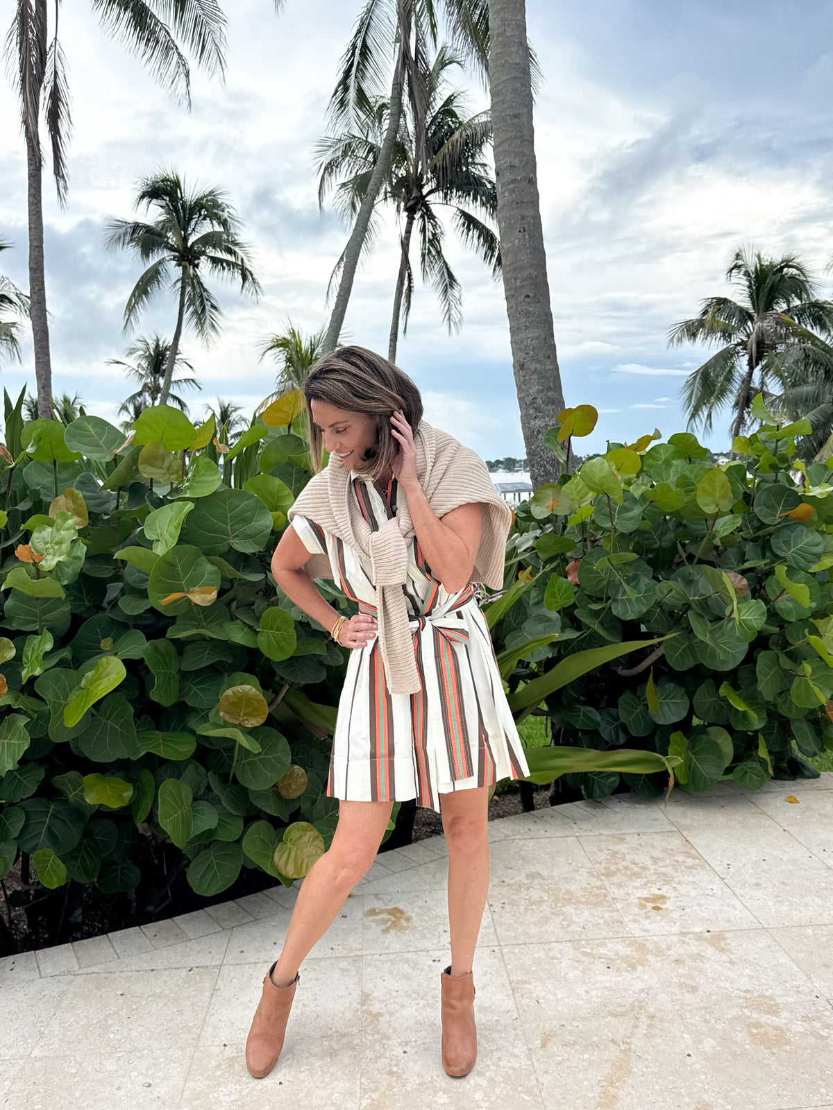 SUNSHINE TIENDA Eloise Dress Vintage Stripe