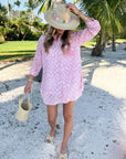 FRAE The Kathy Button Down Shirt Pink Original Block