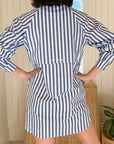 LADY CAPTAIN Captain Tunic Blue Stripe