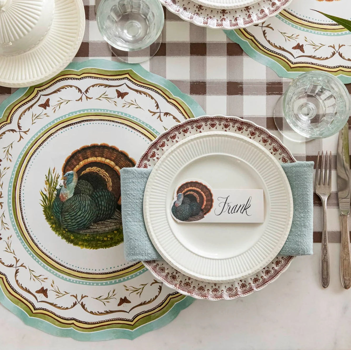 Heritage Turkey China Placemats-Set/12