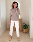 FRANK & EILEEN Montecito Sweater Sandstone