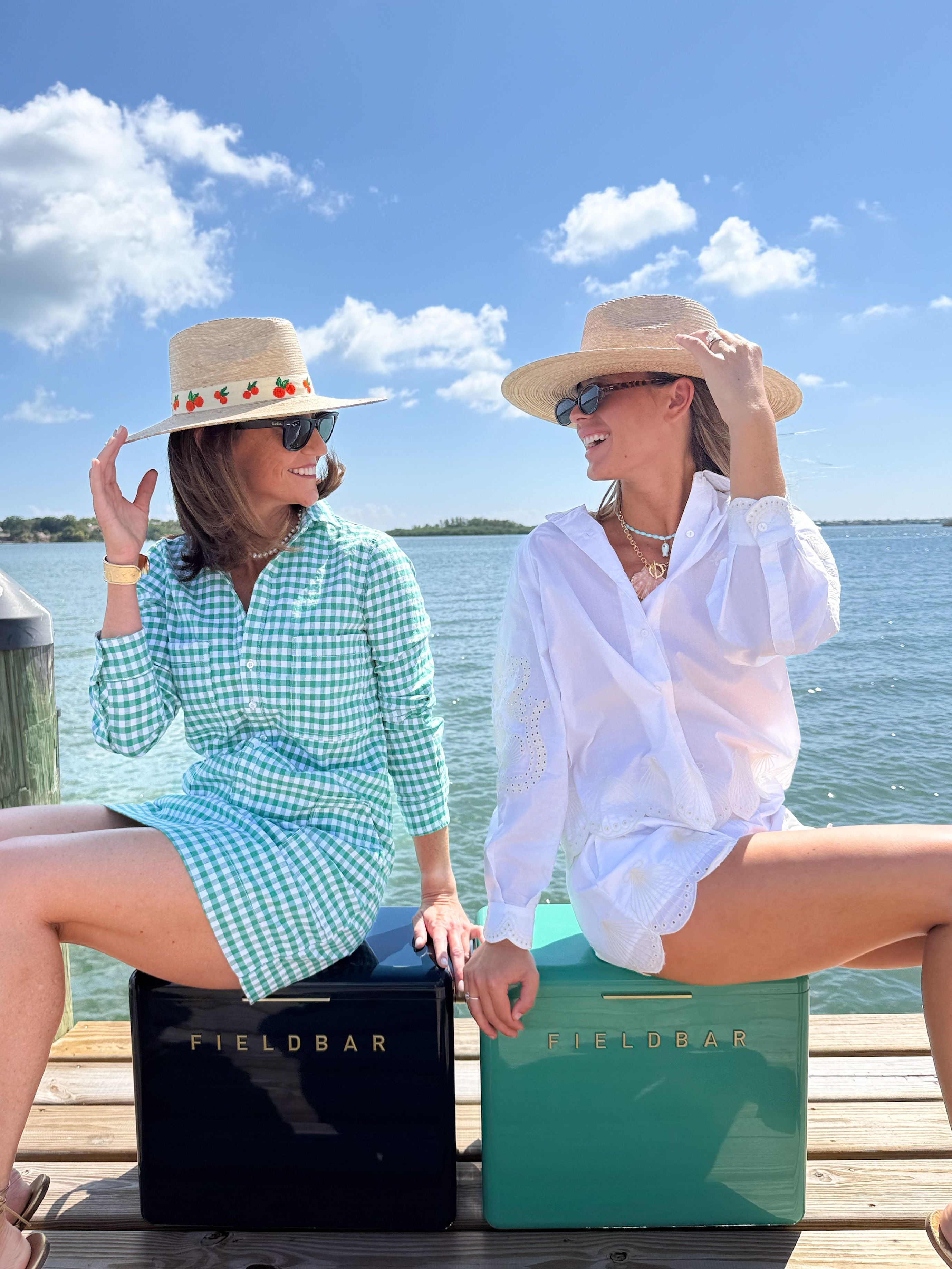 LADY CAPTAIN Eyelet Captain Shirt Ivory