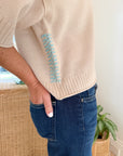 LISA TODD Crew Mate Sweater Latte