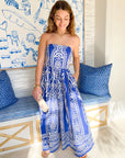 CARA CARA Torres Dress Rowan Cobalt