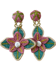 MERCEDES SALAZAR Blooming Raffia Earrings