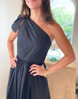 HUNTER BELL Alana Dress Onyx