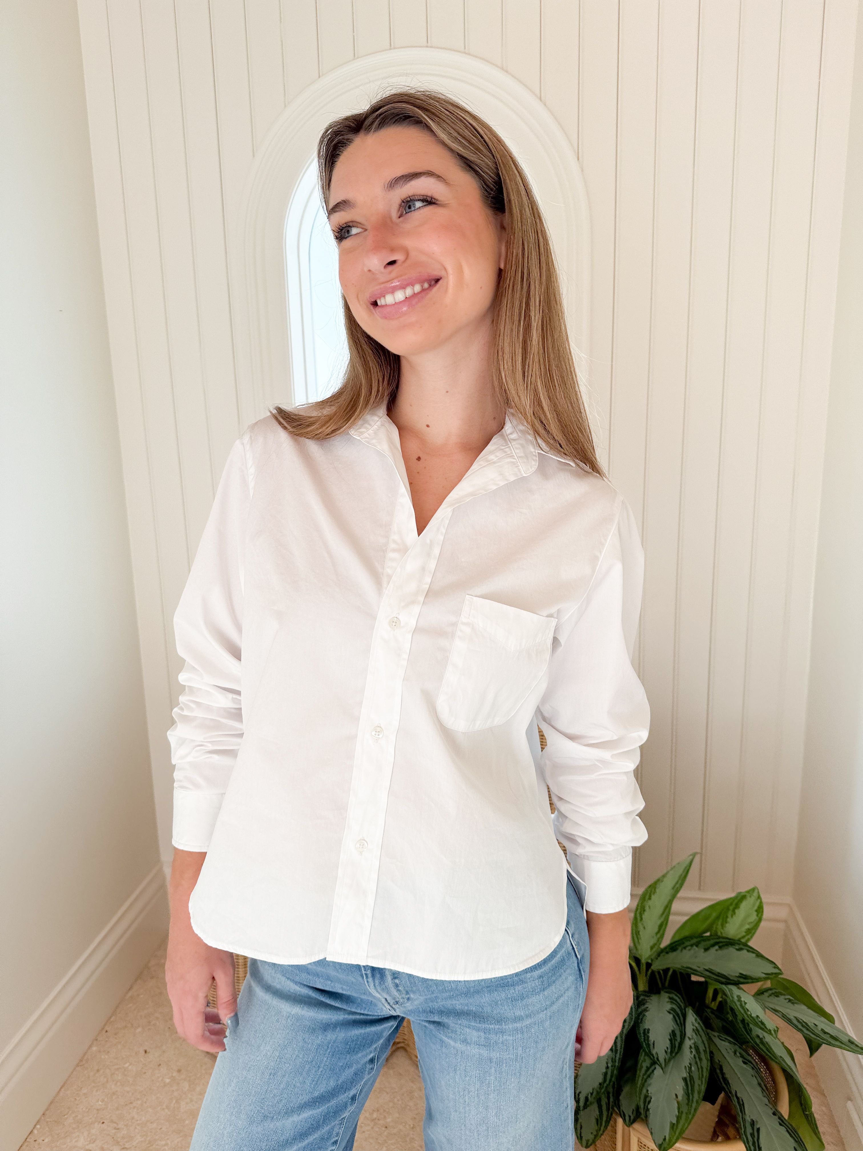 FRANK & EILEEN Silvio Button Up White – Matilda's Life Style