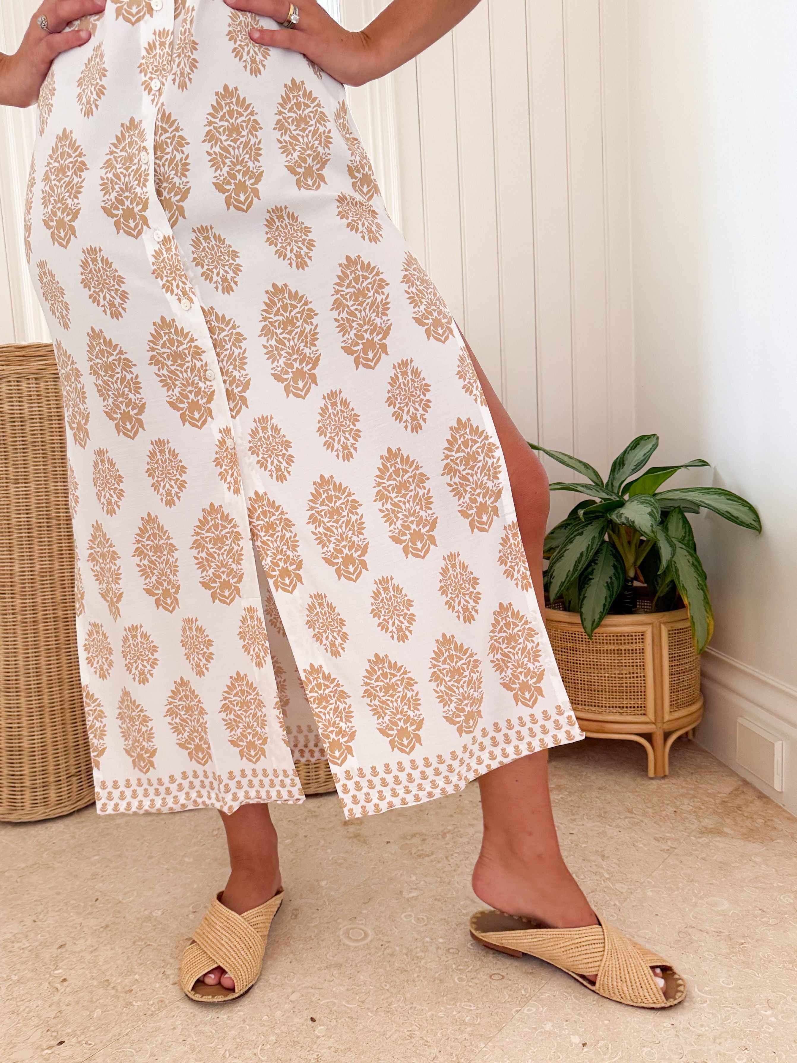 WALKER &amp; WADE Mandarin Duster Taupe Block