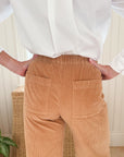 FRANK & EILEEN Madeline Patch Pocket Pant Camel Courduroy