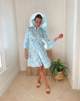 SHERIDAN FRENCH Caty Dress Whimsical Island Sky