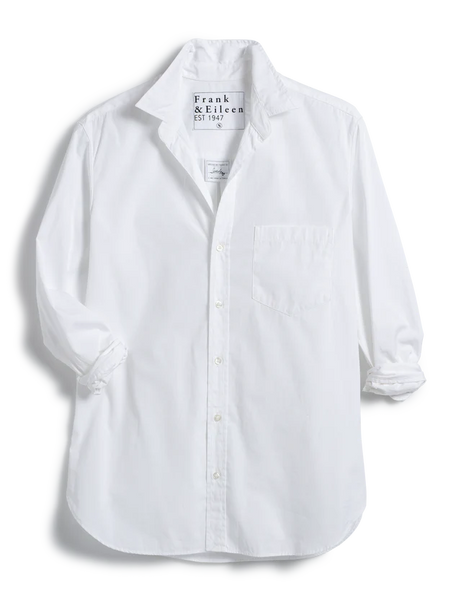 FRANK & EILEEN Joedy Boyfriend Button-Up Shirt White