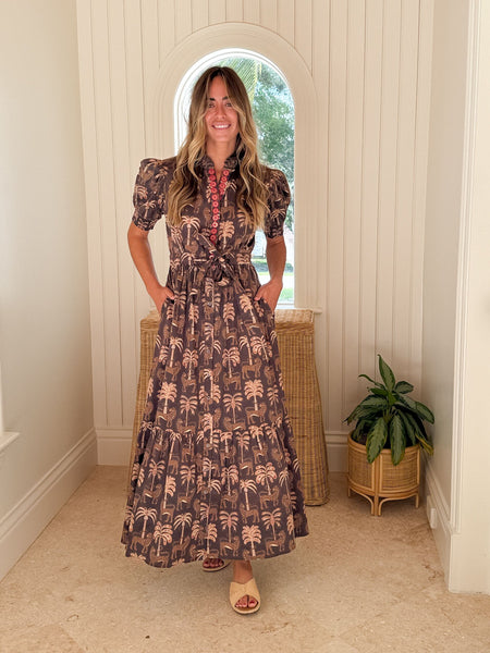 SHERIDAN FRENCH Birdie Dress Espresso Rainforest – Matilda's Life