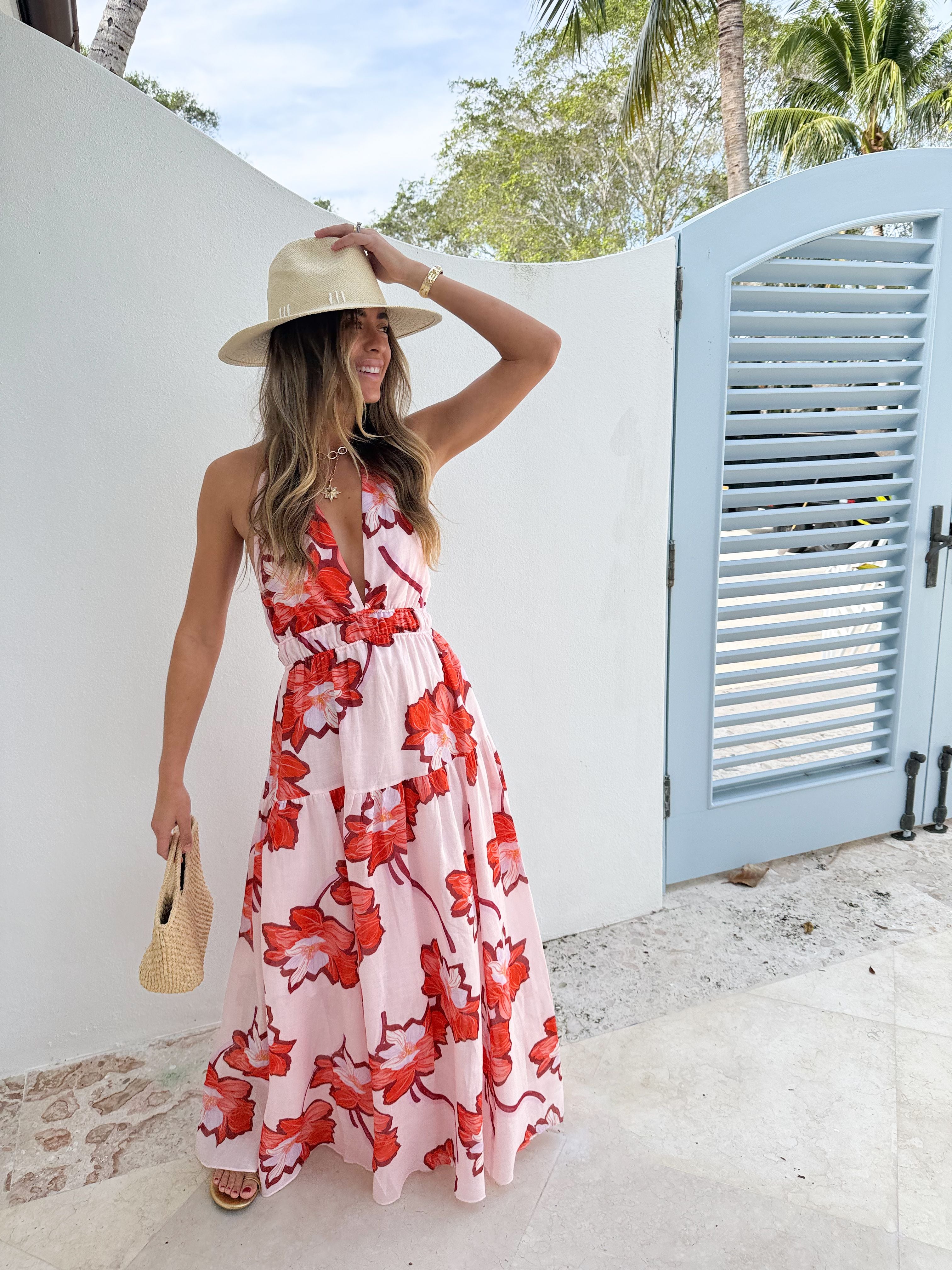 KIVARI Lani Halter Maxi Dress