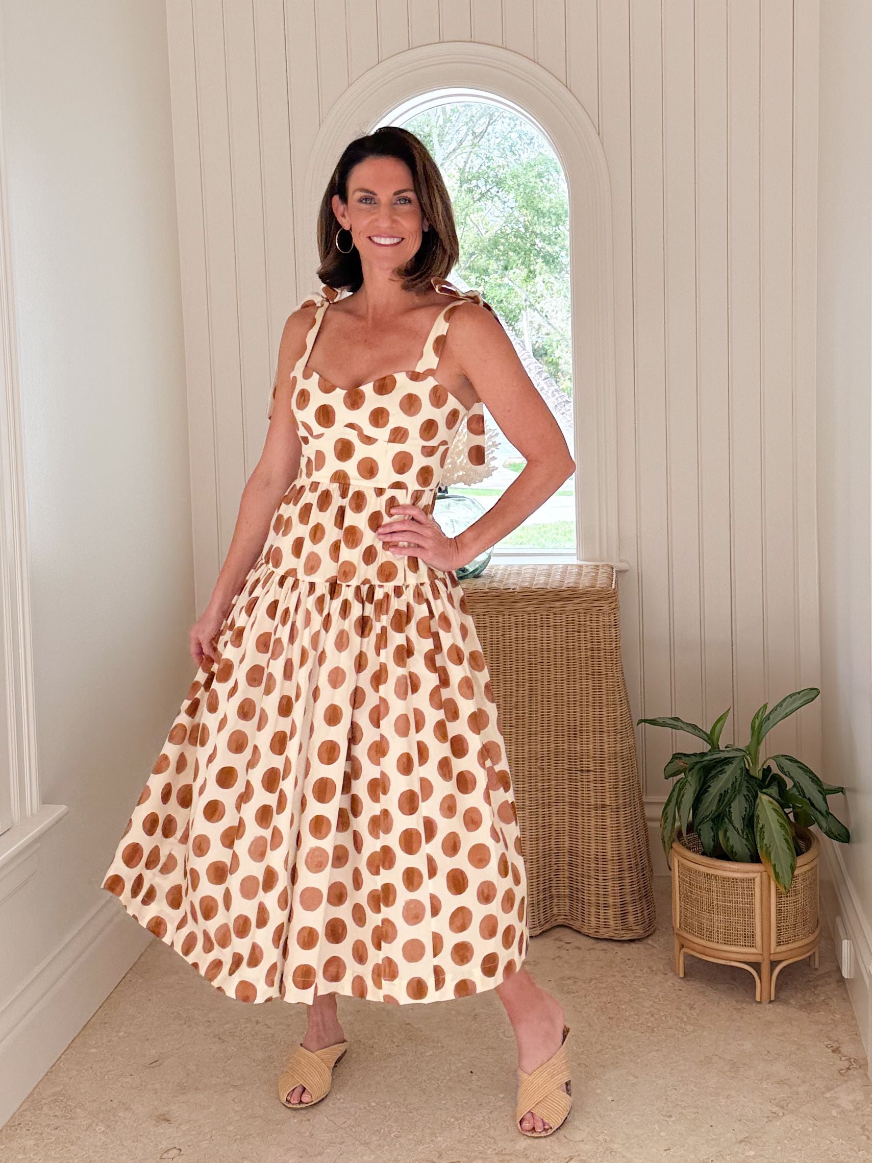 CARA CARA Faiza Dress Celeste Spot Ginger – Matilda's Life Style