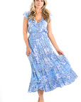 FINAL SALE WALKER & WADE Brigitte Dress Coastal Blue