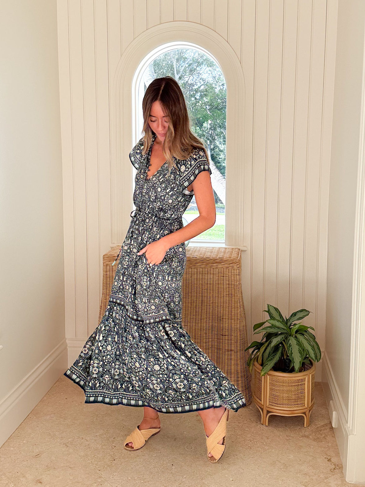 OMIKA Cora Midi Dress Malia Moss