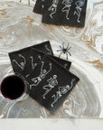 HALLOWEEN Skeleton Dance Napkins Cocktail -Set/20