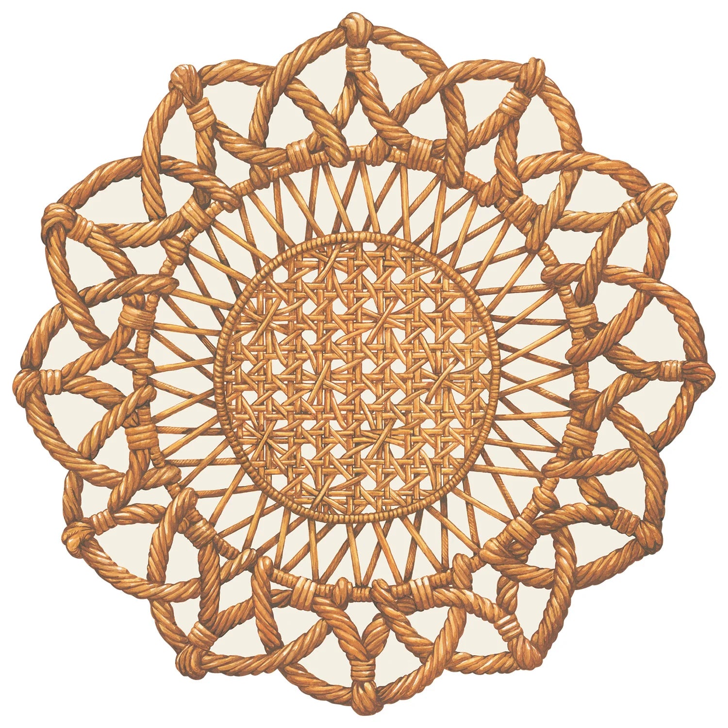 Die-Cut Rattan Weave Placemat